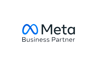 Official Meta Business Partner logo featuring the blue infinity symbol and 'Meta Business Partner' text.